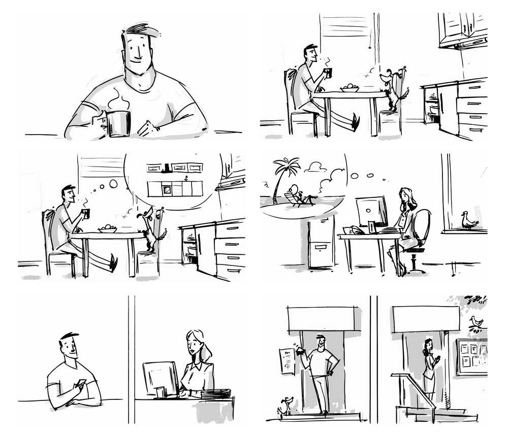understanding 3d animation storyboard through sketches 